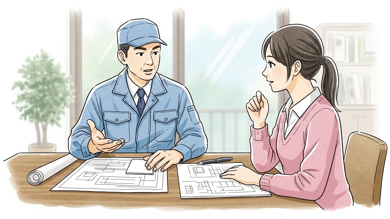 職人が直接、ご希望を伺います