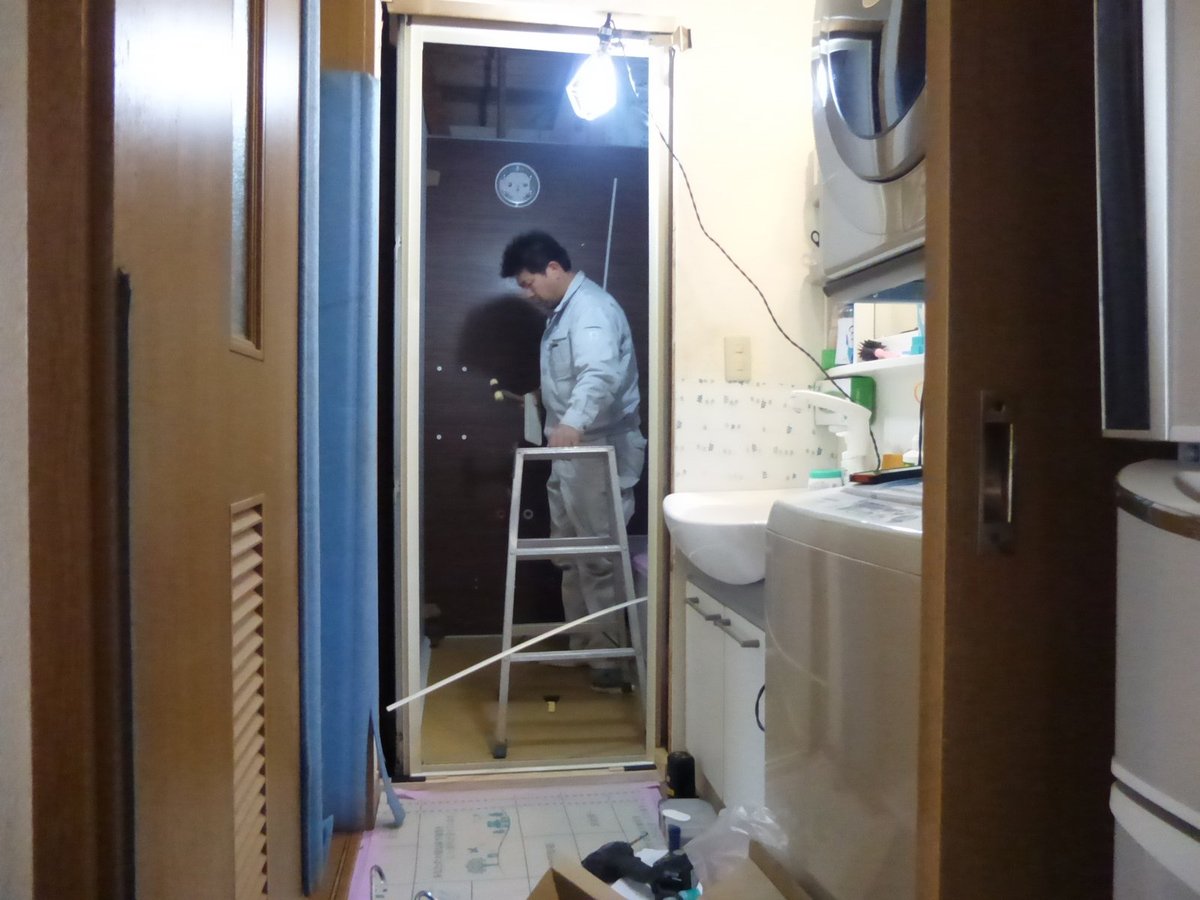 浴室の工事