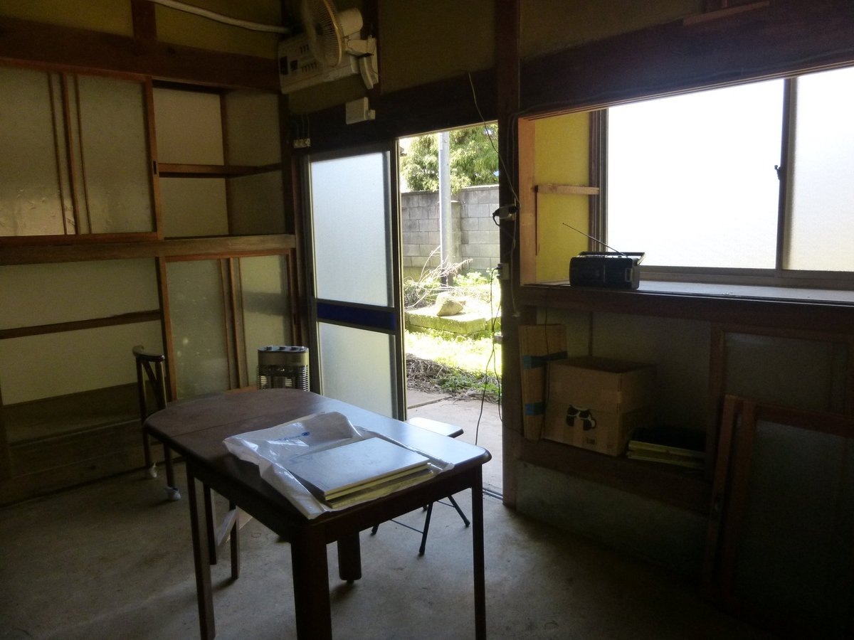 古い台所の土間