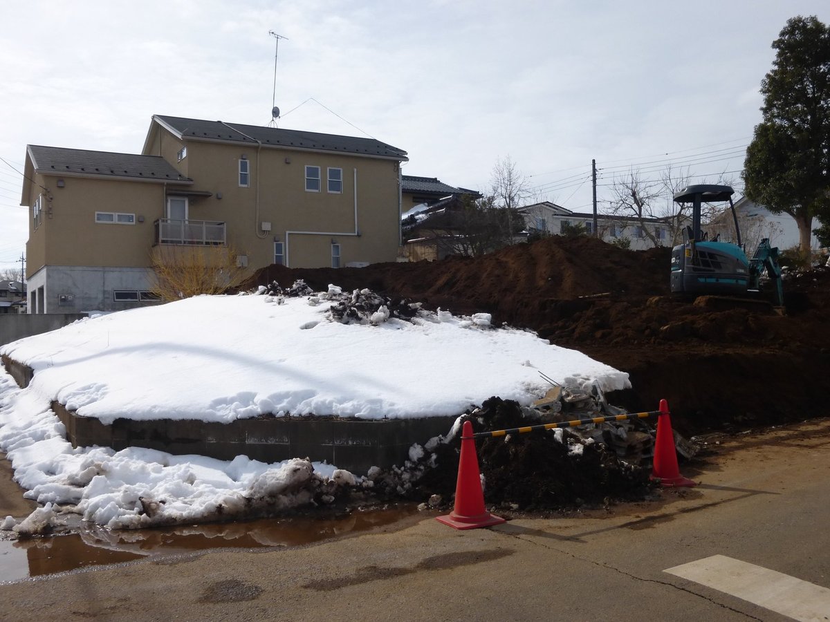 掘削した現場